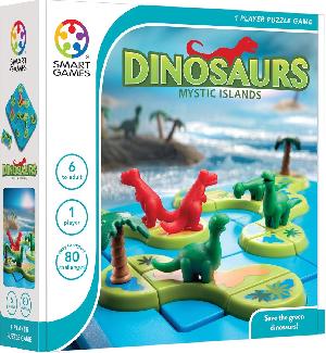 Bekijk leuke cadeautip : SmartGames - Dinosaurs Mystic Islands - 80 opdrachten